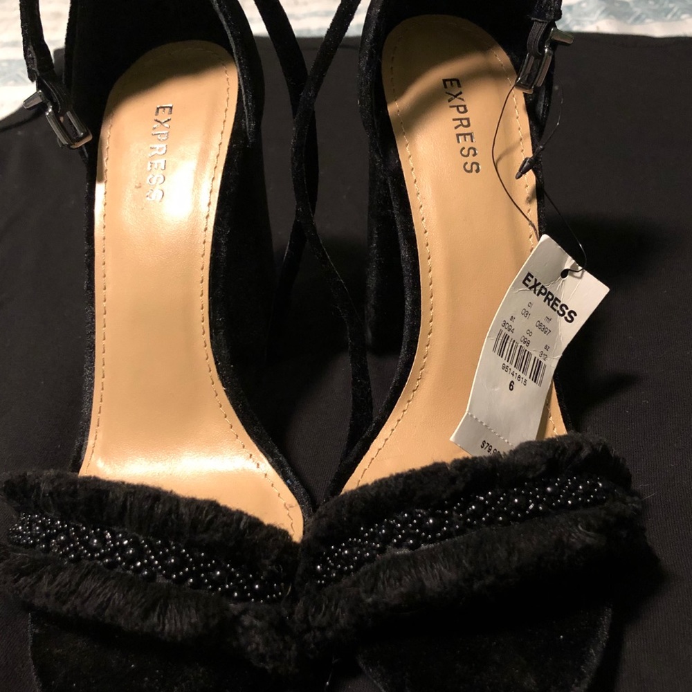 Express Black Heels